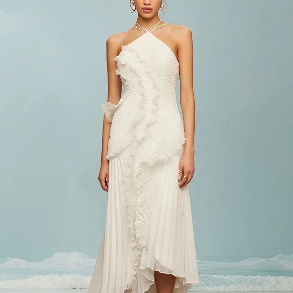 Vestido Longo de Férias Elegante
