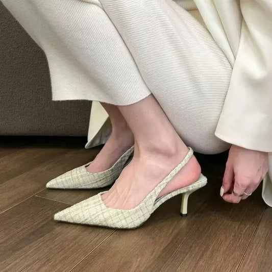 Sofia | Salto Trançado Elegante
