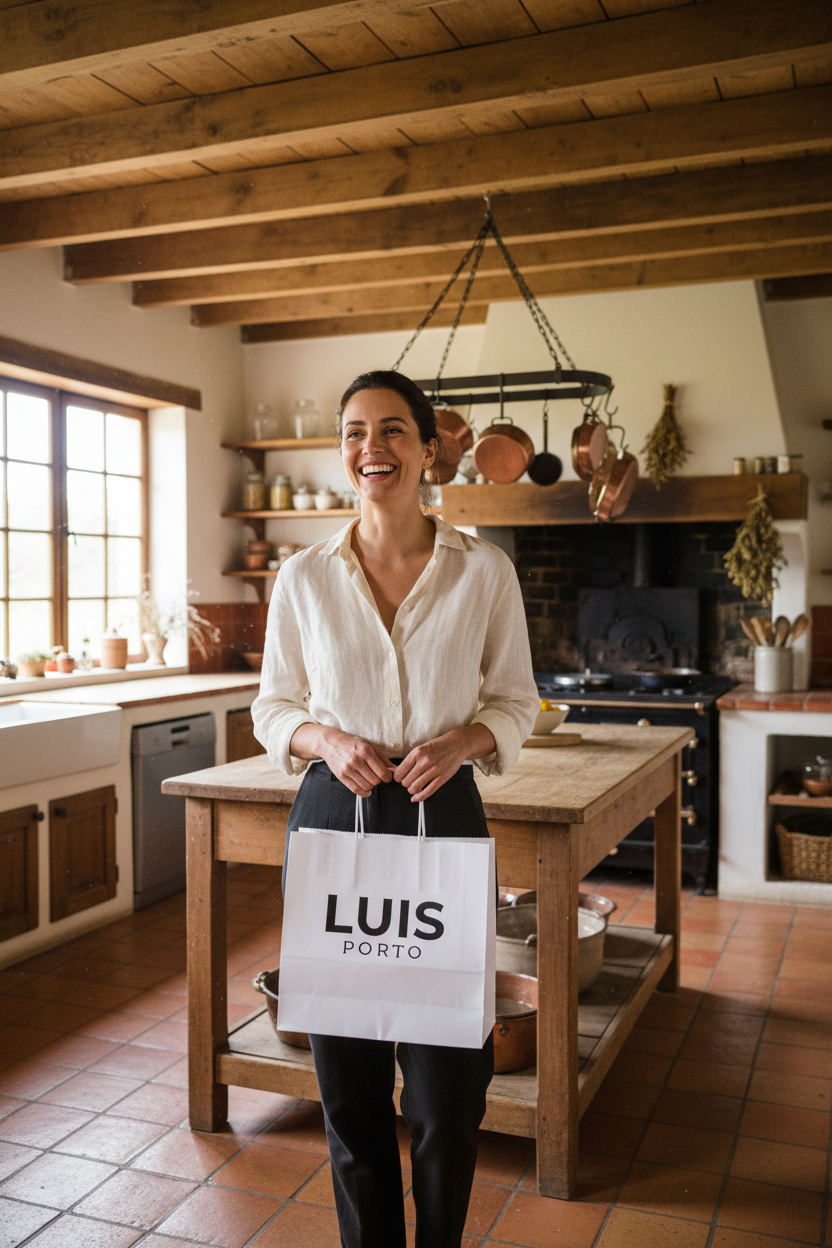 Mulher cozinha rústica